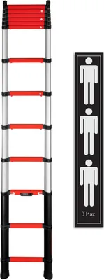 Produktbild von Telesteps Anlegeleiter Rescue Line Feuerwehr 13 Sprossen 4,1m