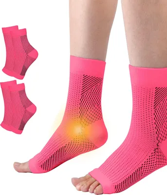 Produktbild von ALSTER HERZ® Knöchelbandage Sport Fußgelenk Bandage Fußgelenkstütze, Pink 39-44 L/XL, A0283