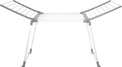 Produktbild von Sepio Flügelwäscheständer 170 x 61 cm, Weiß-Grau