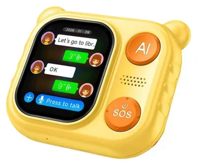 Produktbild von Zimilo Kinder Smartwatch mit 2,0 Zoll IPS-Display, Videoanruf, GPS-Tracking, Kamera & Lernfunktionen, Multifunktionsuhr mit SOS, für Kinder, Orange