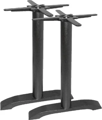 Image de Pied de table double Bolero en fonte, hauteur 72 cm (2 pièces)