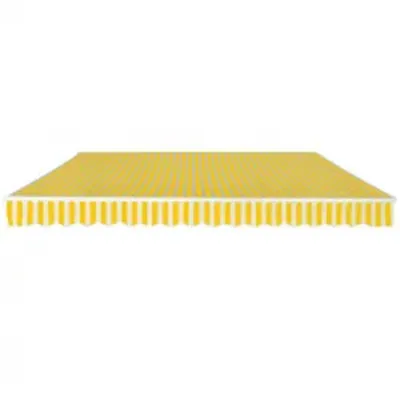 Image de vidaXL Store banne 600 cm jaune/blanc