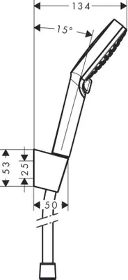 Immagine prodotto di Magnete per barra doccia 100 Vario - Magnete per barra doccia da 160 cm - Cromo