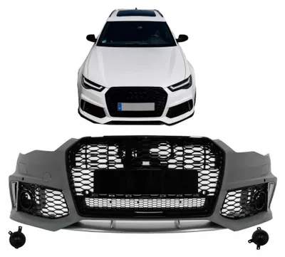 Produktbild von Stoßstange für Audi A6 C7 4G MOPF 2015-2018 RS6 Look Mit Kühlergrill Wabengitter.