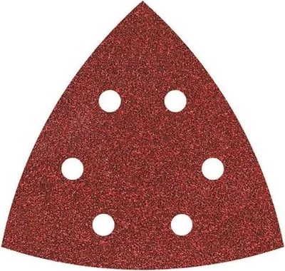 Image de Feuilles abrasives auto-agrippantes au corindon Grain 60,120,240, perforées, 20 pièces, 105 mm