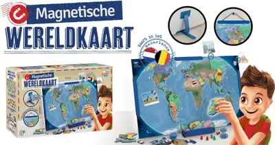 Produktbild von Buki magnetische Weltkarte Lernspielzeug - Welt entdecken