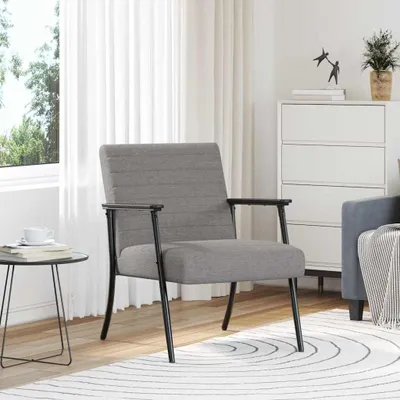 Produktbild von Sessel aus Stoff in Taupe, 59 x 75 x 78 cm