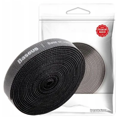 Zdjęcie produktu dla Baseus ACMGT-F01, Uniwersalne, Flanelowy, Polipropylen (PP), Czarny, 3 m, 12,5 mm