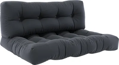 Produktbild von Vicco Palettenkissen Set Flocken, 120 x 80 cm 2 Teile, Graphit