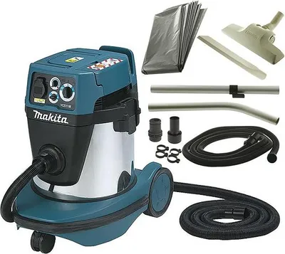 Zdjęcie produktu dla Makita VC2211MX1, Suchy i Mokry, Czarny, Niebieski, Biały, M, 22 l, 22 l, 17 l