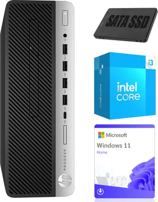 Produktbild von Komputer PC HP ProDesk 600 G5 SFF | Intel i3-8100 | 16 GB DDR4 | 4000 GB SSD | Win11 | Klasa A