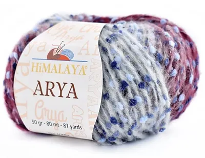 Produktbild von Himalaya Arya 608 Wolle Strickwolle Häkelwolle Mischgarn 50 g 80 m Mehrfarbig