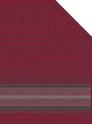 Produktbild von Ibena Wohndecke Jacquard Decke Perth rotbraun -anthrazit Größe 150 x 200 cm