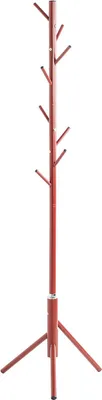 Produktbild von HAKU Garderobenständer rot - Metall, B/H/T: 48x173x48 cm