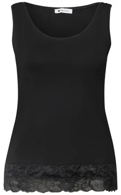 Produktbild von Street One QR_basic top w.lace cuff Black 46