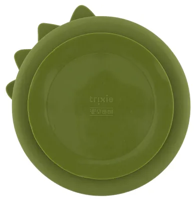 Immagine prodotto di Piatto in silicone Trixie con scomparti e ventosa - Mr. Dino