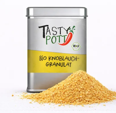 Produktbild von Tasty Pott Knoblauchgranulat 100g Dose