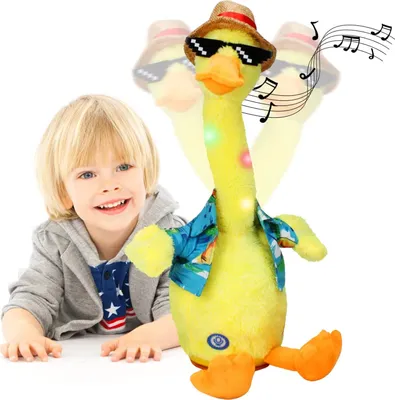 Produktbild von Tanzende Entenwiederholung, sprechendes Entenspielzeug, sprechendes elektronisches Plüschtier