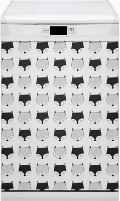 Obrázok produktu pre Magnety Kuchynská magnetická podložka Magnet do umývačky riadu Umývateľný dekor 45x80 cm - vzor v líškach