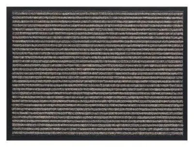 Imagen del producto de Alfombra de entrada robusta, 60 x 80 cm, color marrón