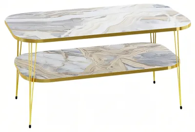 Image de Table basse en bois multicolore au design moderne