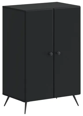 Obrázek produktu pro vidaXL Skříňka na boty BREDA, 59,5 x 39,5 x 90 cm, dřevotříska, černá barva
