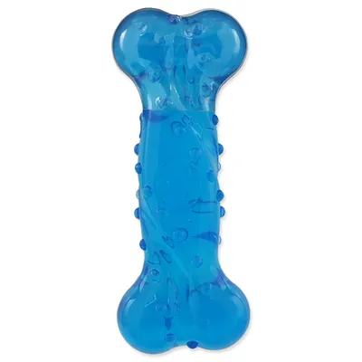Zdjęcie produktu dla Zabawka DOG FANTASY STRONG kość o zapachu bekonu niebieska 15 cm