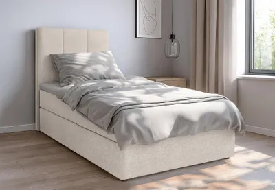 Produktbild von AX LIVING Boxbett Merea beiges Boxspringbett Bettkasten 80x200 cm