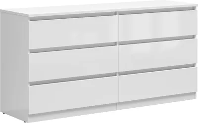 Produktbild von Kommode Edwin mit 6 Schubladen, Weiß, 150cm