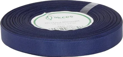 Zdjęcie produktu dla Tasiemka / wstążka rypsowa 12mm granatowa 23m