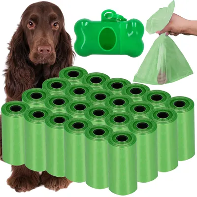 Productafbeelding van Poepzakjes - Voor Honden - Sterk - Groen - 24 Rollen - 432 Stuks