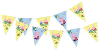 Obrázek produktu pro Peppa Pig, girlanda s vlaječkami, délka 2,4 m