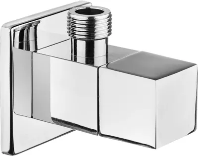 Image de Robinet d'angle décoratif avec tête en céramique, de forme carrée, avec filtre, 1/2" - 3/8"