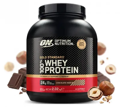 Produktbild von Optimum Nutrition 100% Whey Gold Standard (2000g) Chocolate Hazelnut - Eiweiße - Molkenprotein-Mischung