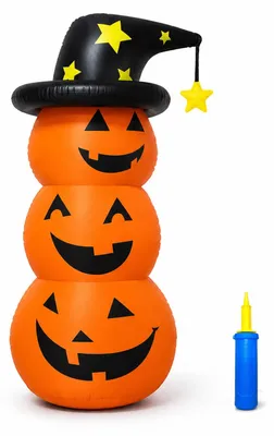 Aufblasbare Halloween-Dekoration mit LED-Licht, Geist, Kürbis