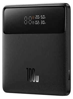 Obrázok produktu pre Baseus power banka Blade HD (PPBL000301) – 2× USB, 2× USB-C, 20 000 mAh, 100 W, USB-C kábel, rýchle nabíjanie, čierna