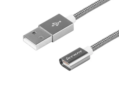Immagine prodotto di Cavo di ricarica e sincronizzazione, intrecciato in nylon, 120 cm, USB > magnete al neodimio