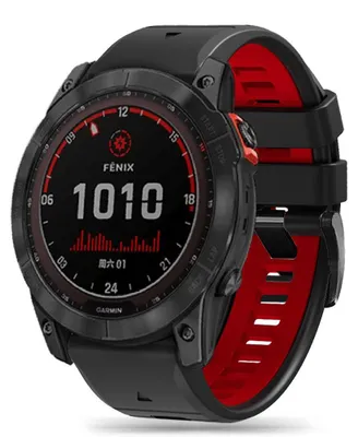 Zdjęcie produktu dla Tech-Protect watch strap IconBand Pro Garmin fenix 3/5X/3HR/5X Plus/6X/6X Pro/7X, black/red