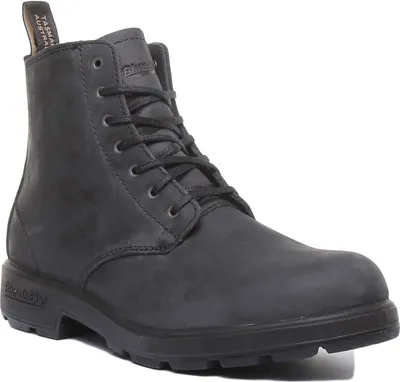 Produktbild von Blundstone 1451 Herren-Schnürstiefelette aus Leder in Schwarz (44, Schwarz)