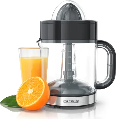 Produktbild von Arendo Zitruspresse mit 40 W & 1,2 Liter Fruchtsaftbehälter Presskegel mit zwei Drehrichtungen