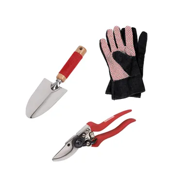 Produktbild von 3er Set POWERPLUS KRTGR7051 Handwerkzeuge Garten, Edelstahl