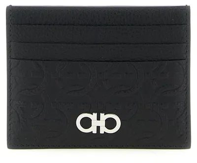 Produktbild von Ferragamo Kartenetui aus Kalbsleder in Schwarz 792046NERO