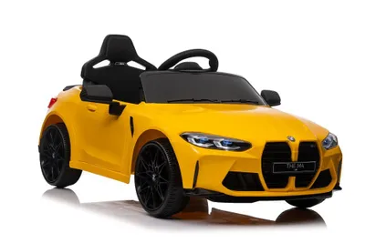 Obrázok produktu pre Elektromobil BMW M4 s batériou, žlté detské auto, elektromobil