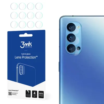 Produktbild von 3mk Hybridglas Lens Protection für Oppo Reno 4 Pro 5G Kamera Objektiv Kameralinse 0,16mm 6H (4 Stück)