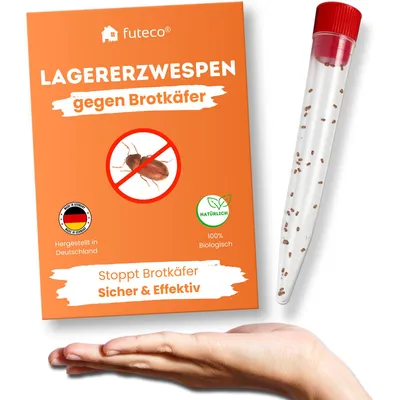 Produktbild von Lagererzwespen gegen Brotkäfer & Co. – für ca. 15 m² – 100% Natürlich