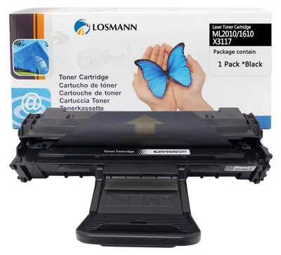 Image de Cartouche de toner noir compatible LOSMANN, pour les modèles Samsung ML-2010, ML-1610, SCX-4521, ML-1615, ML-1620, ML-1625, ML-2000, ML-2010L, ML-2010P, ML-2010PR, ML-2010R, ML-2015, ML-2020, ML-2510, ML-2520, ML-2570