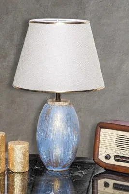 Produktbild von Opviq, TM277, Tischleuchten, Blau, Metall, 18 x 18 x 50 cm