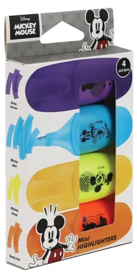 Image de Surligneur Disney Fashion Mickey Mouse mini, 4 couleurs - PATIO