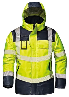 Immagine prodotto di Giacca di sicurezza Sir Safety Microlines Extreme, impermeabile, ignifuga e antistatica, taglia M, HI-VIS GIALLO/BLU