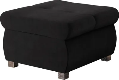 Produktbild von MIRJAN24 Polsterhocker Orkan Klein, Moderne Sitzhocker vom Hersteller, Holzkonstruktion, 60x60x39 cm (Farbe: Piano 17)